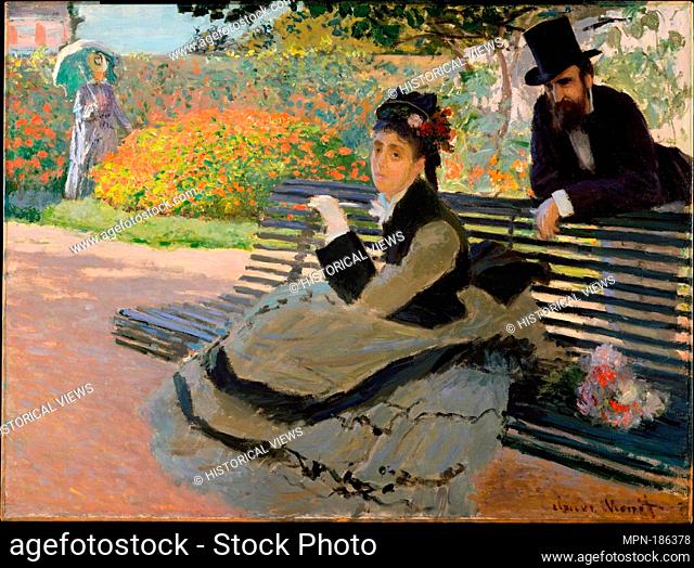 Camille Monet (1847-1879) on a Garden Bench. Artist: Claude Monet (French, Paris 1840-1926 Giverny); Date: 1873; Medium: Oil on canvas; Dimensions: 23 7/8 x 31...