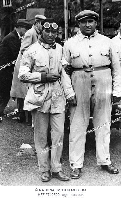 Nuvolari (left) and Campari, Ulster T.T. 1930. Creator: Unknown