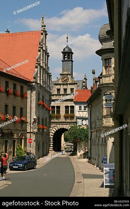 Town Hall and Main Gate, Marktbreit, Lower Franconia, Bavaria