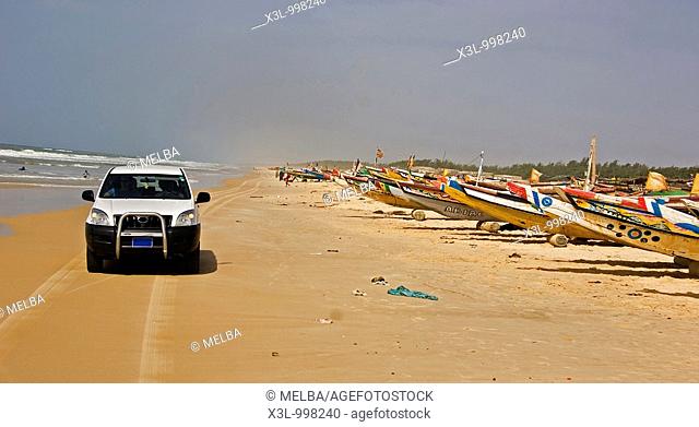 Automovile in Dakar beach  Senegal