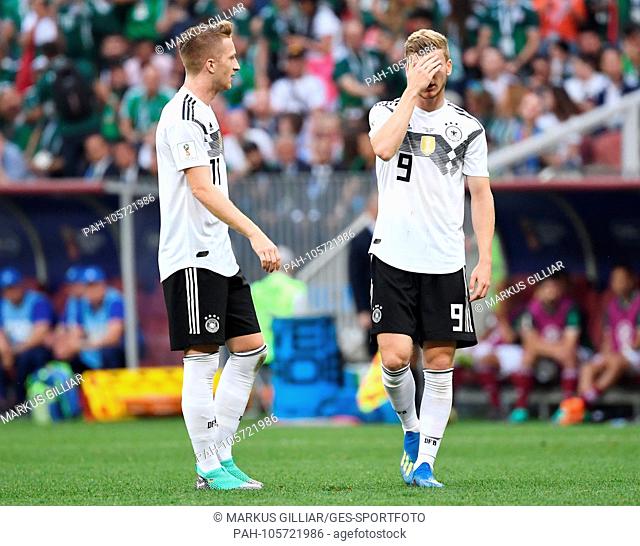 Marco Reus (Germany, l.) With Timo Werner (Germany, right) disappointed.e GES / Football / World Championship 2018 Russia: Germany - Mexico, 17.06