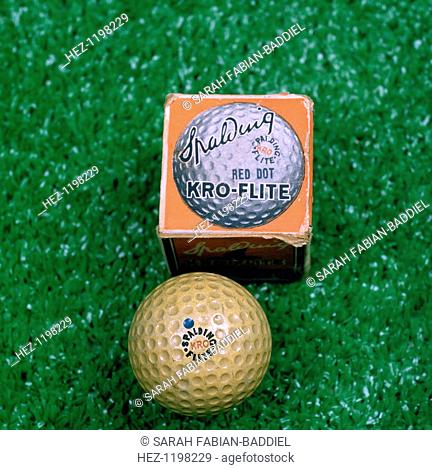 Kro-Flite golf ball, 1922. Spalding's most popular ball, the Kro-Flite, was made with a mesh surface in 1920, and a dimple pattern