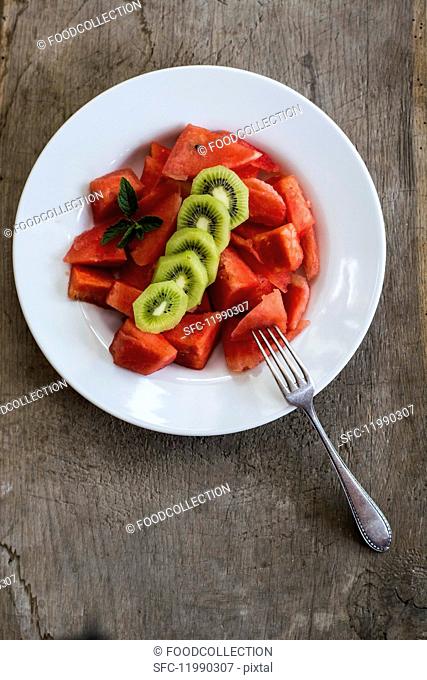 Melon & kiwi salad
