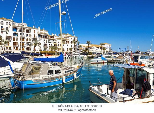 Marina. Puerto Deportivo La Duquesa, Manilva. Malaga province Costa del Sol. Andalusia Southern Spain, Europe