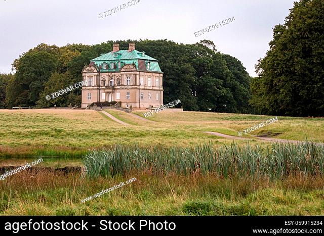 Ermitager hunting palace in Jaegersborg Dyrehave, Denmark. This old royal forest area was put on the UNESCO world heritage list in 2015