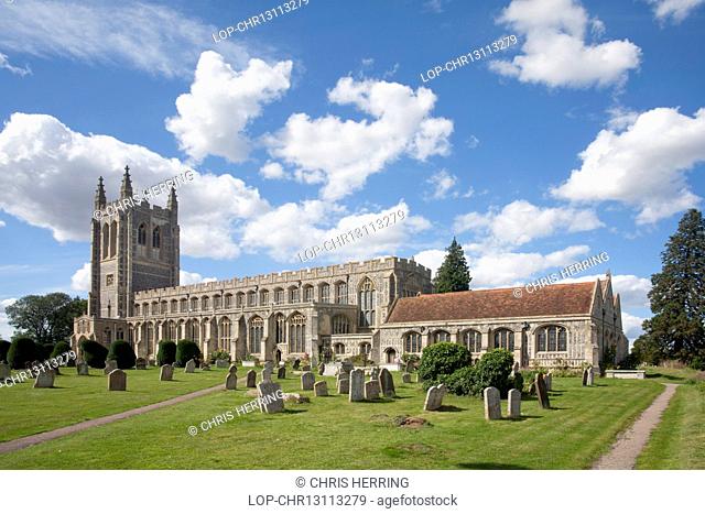 England, Suffolk, Long Melford. Holy Trinity Church in Long Melford in Suffolk