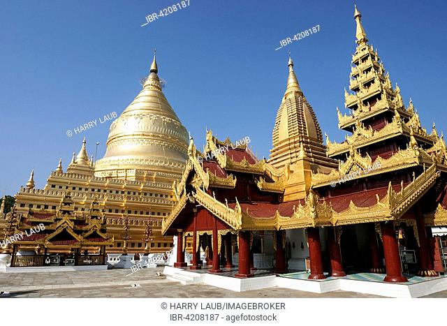 Shwezigon Pagoda, Mandalay Division, Bagan, Mandalay Division, Myanmar