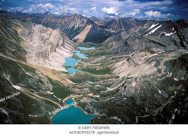 Blizzard Lakes, Muskwa Range, Northern extension of the Rockies, British Columbia, Canada