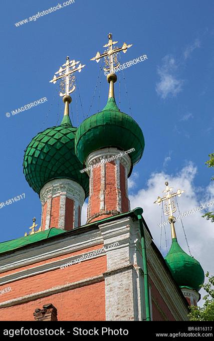Domes Alexander Nevsky Church, Pereslavl-Zalessky, Golden Ring, Russia, Europe