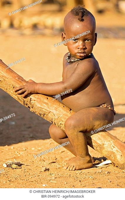 Himba boy Kaokoveld, Namibia, Africa