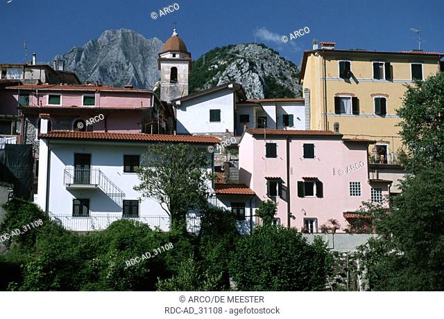 Mountain Village near Carrara Tuscany Italy