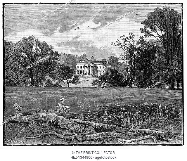 Claremont House, Esher, Surrey, 1900. Claremont is an 18th-century Palladian mansion built for Robert Clive (Clive of India)