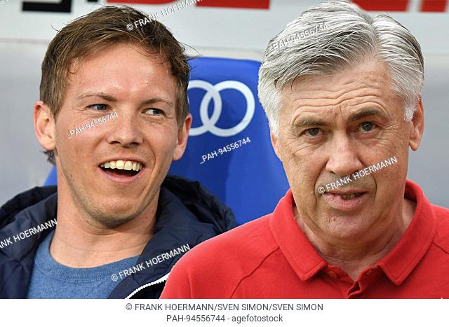Fussball 1. Bundesliga/ Vorschau TSG 1899 Hoffenheim-FC Bayern Munich am 09.09.2017. Showdown von Julian NAGELSMANN , Trainer (1899 Hoffenheim) und Carlo...
