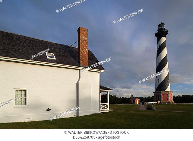 USA, North Carolina, Cape Hatteras National Saeshore, Buxton, Cape Hatteras Lighthouse, b. 1870, tallest brick structure in the US