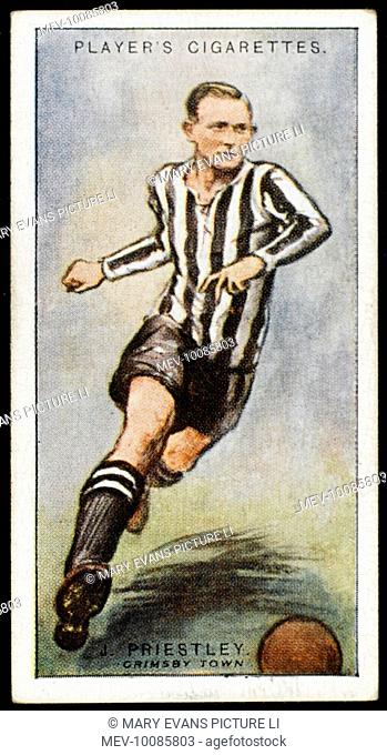 J Priestley, Half Back for Chelsea and Grimsby Town