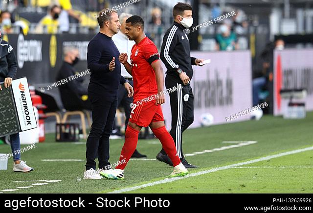 Hansi Flick, Substitution Serge Gnabry Sport: Soccer: 1. Bundesliga: Season 19/20: May 26th, 2020 28. matchday: Borussia Dortmund - FC Bayern Mvºnchen