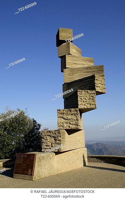 'Escala de L'Enteniment'. Monument to Ramon Llull. Montserrat Abbey. Barcelona province. Spain
