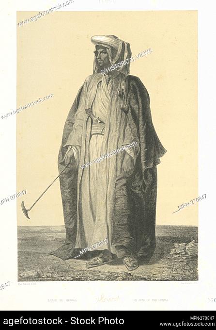 Arabe du Hedjaz, An Arab of the Hedjaz. Bida, Alexandre (1813-1895) (Artist) Barbot, Prosper (1798-1878) (Artist). Souvenirs from Egypt