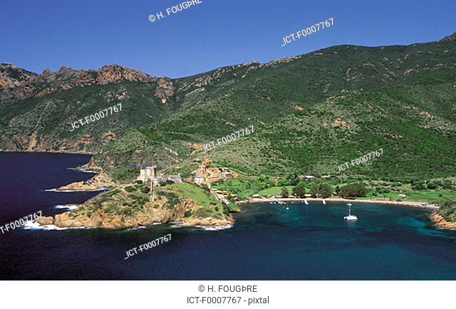 France, Corsica, Gulf of Porto, Girolata