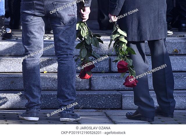 Funeral of Petr Sorm, one of seven victims of shooting in the Ostrava Teaching Hospital, was held on December 19, 2019, in Ostrava, Czech Republic