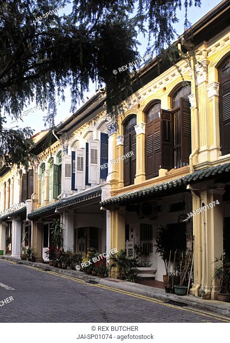Peranakan style houses, Emerald Hill Road, Singapore
