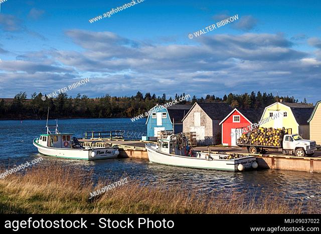 Canada, Prince Edward Island, New London, small fishing harbor