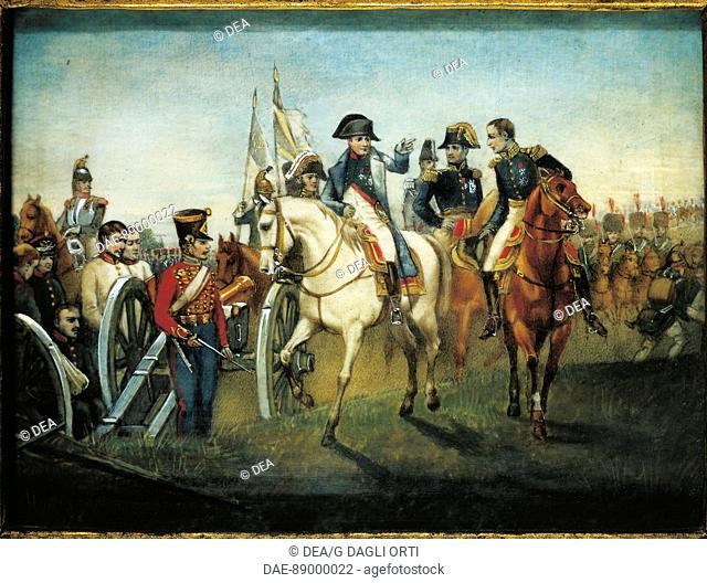 Italy - 19th century. Napoleon Bonaparte (1796-1821) in Marengo.  Private Collection