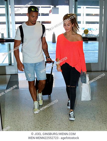 Chloe Goodman and Jordan Clarke are spotted at Las Vegas McCarran International Airport for a flight back to London. The sexy looking couple spent the past six...