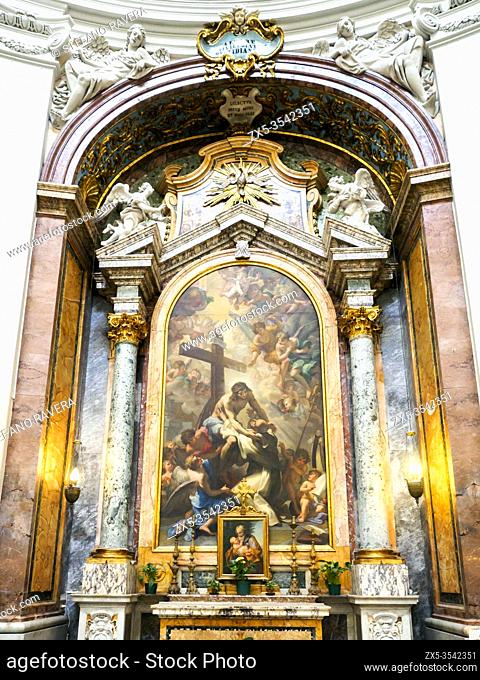 Altar in the Church of San Bernardo alle Terme - Rome, Italy