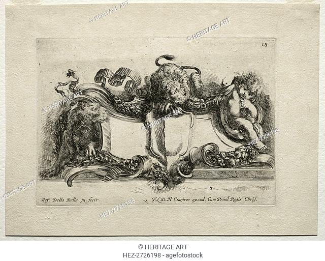 Collection of Various Caprices and New Designs of Cartouches and Ornaments: No 18. Creator: Stefano Della Bella (Italian, 1610-1664)