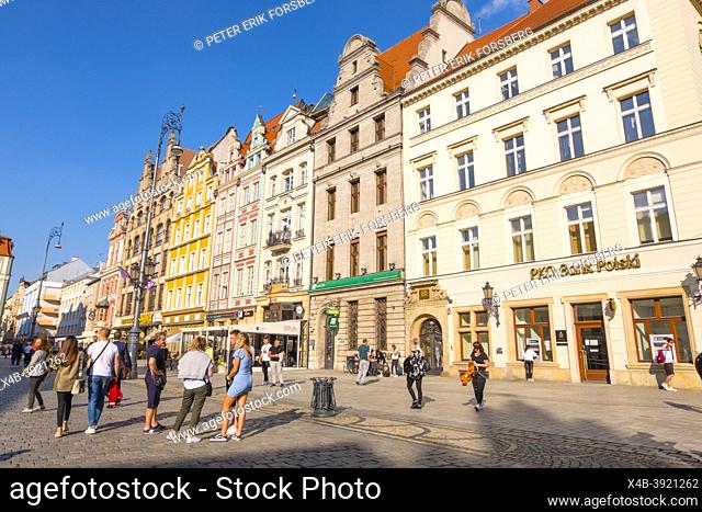 Rynek, market square, old town, Wroclaw, Poland