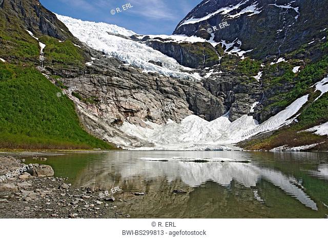 Boyabreen, glacier arm of Jostedalsbreen, Norway, Jostedalsbreen National Park