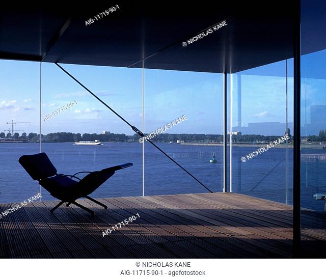Borneo Island Flats, Amsterdam. 1996-2000. Veranda, interior view