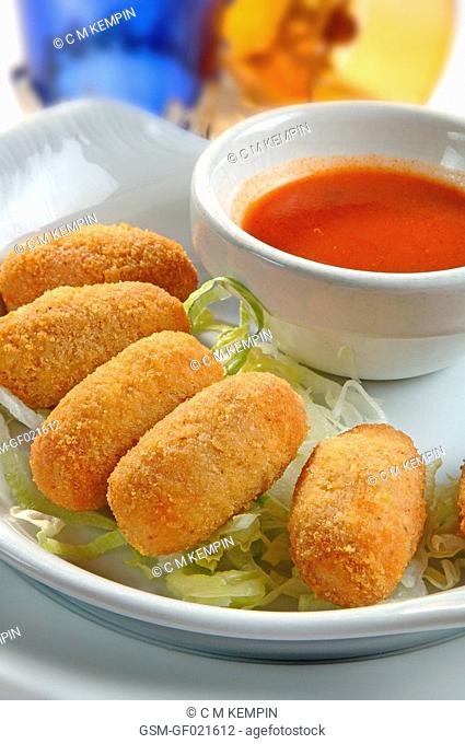Ham, pork, and cheese croquettes creole recipe