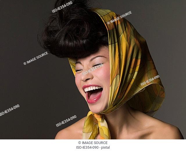 Woman in a headscarf