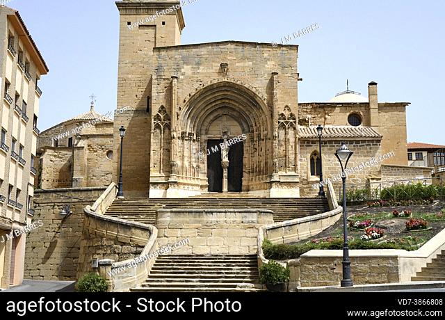 Caspe, Colegiata de Santa Maria la Mayor del Pilar (gothic, 12-18th century)s. Bajo Aragon, Zaragoza, Aragon, Spain