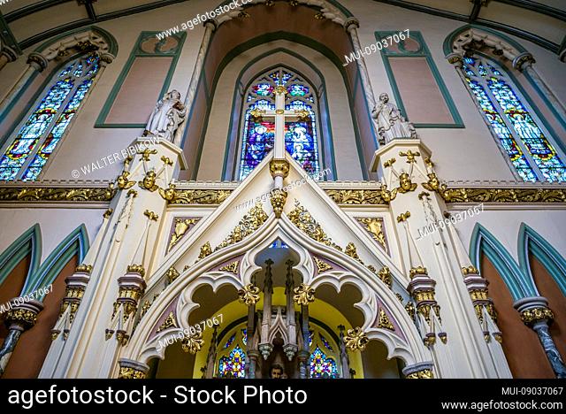 Canada, Prince Edward Island, Charlottetown, St. Dunstan's Basilica, interior