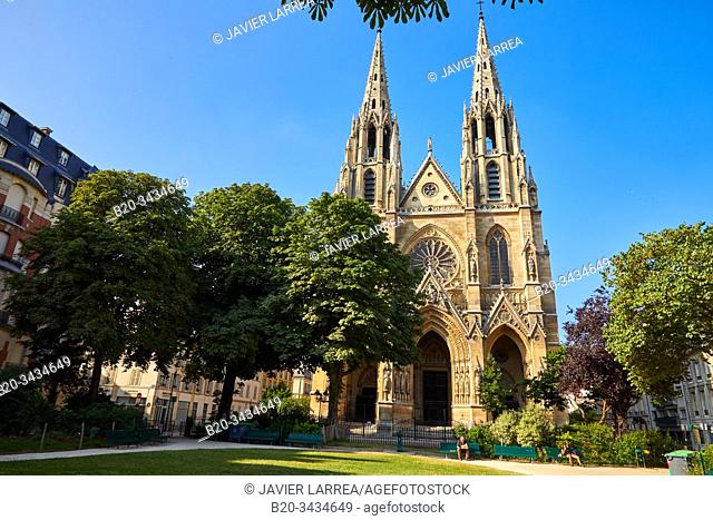 Basilique Sainte-Clotilde, Square Samuel Rousseau, Paris, France, Stock  Photo, Picture And Rights Managed Image. Pic. B20-3434649 | agefotostock
