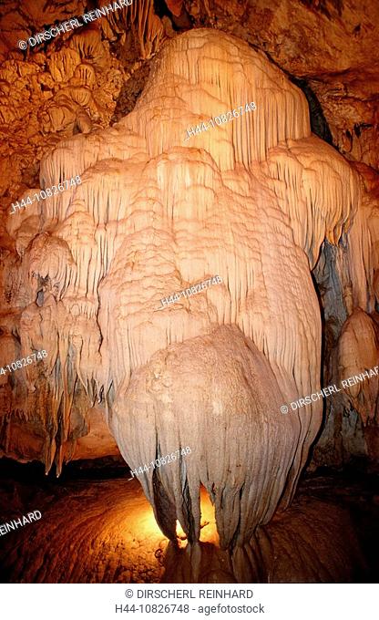 Stalactite caves, Window Cave, Malaysia, Borneo, Sarawak, Gunung Mulu, National Park, biotopes, cave, caves, geology