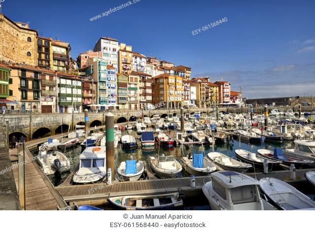 Harbor of Bermeo, Bermeo, Biscay, Basque Country, Euskadi, Euskal Herria, Spain, Europe