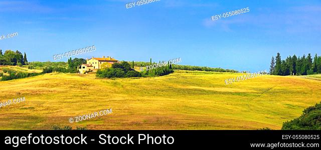 Schönes Toskana-Panorama, im Chianti-Gebiet, Italien