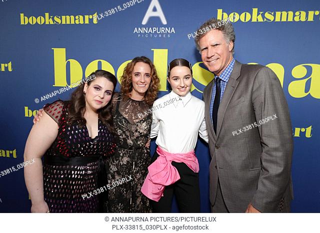 Beanie Feldstein, Jessica Elbaum, Producer, Kaitlyn Dever, Will Ferrell at the Los Angeles Special Screening of Annapurna Pictures' BOOKSMART at The Theatre at...