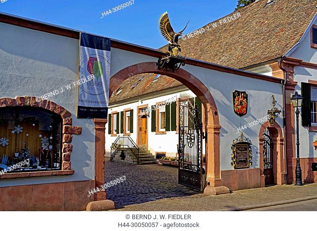 Winery Provis Anselmann, entrance, home Edes Germany