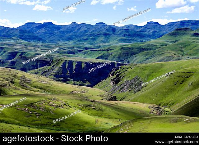 Landscape at the Katse dam in Lesotho