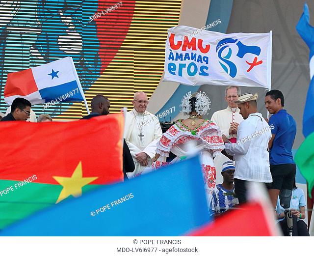 Opening of World Youth Day presided by Pope Francis at Campo Santa Maria la Antigua - Cinta Costera. Panama, January 24th, 2019