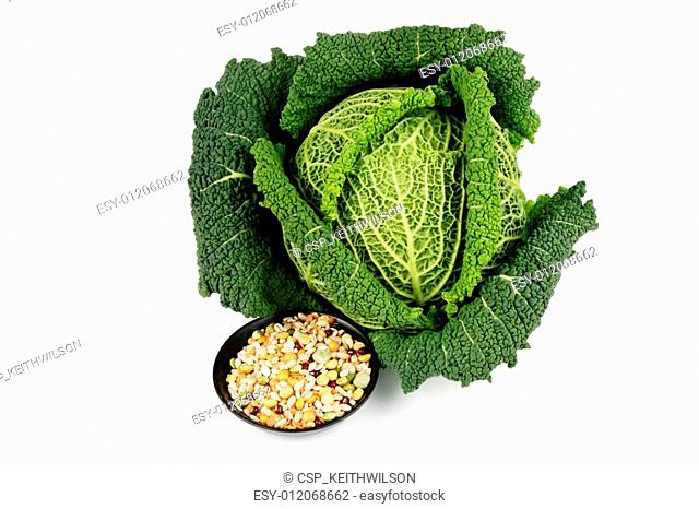 Green Cabbage and Soup Pulses