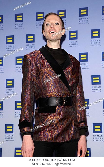 17th Annual HRC Greater New York Gala, held at the New York Marriott Marquis in New York City. Featuring: Jeffrey Marsh Where: New York City, New York