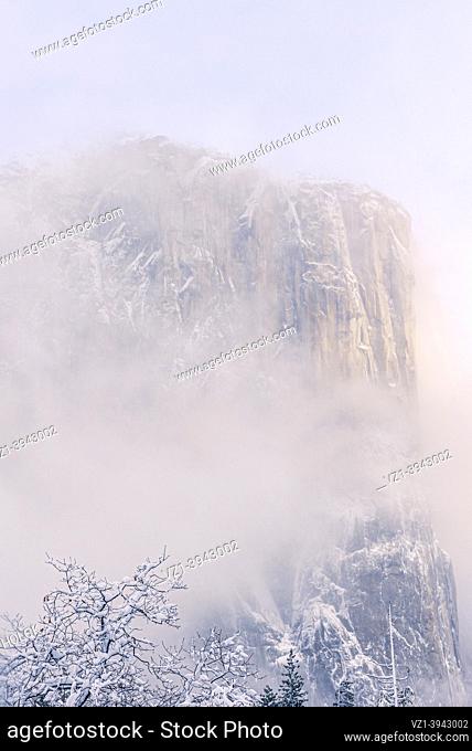 Veiled Wonder El Captian Yosemite NP CA USA World Location