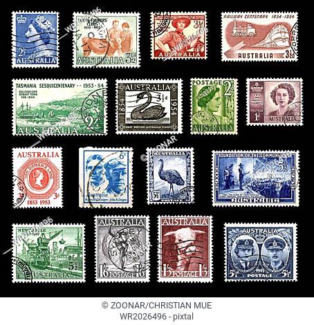 Postage stamps from Australia