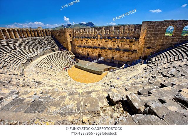 The Roman Theatre of Aspendos, Turkey  Built in 155 AD during the rule of Marcus Aurelius, Aspendos Theatre is the best preserved ancient theatre in Asia Minor...